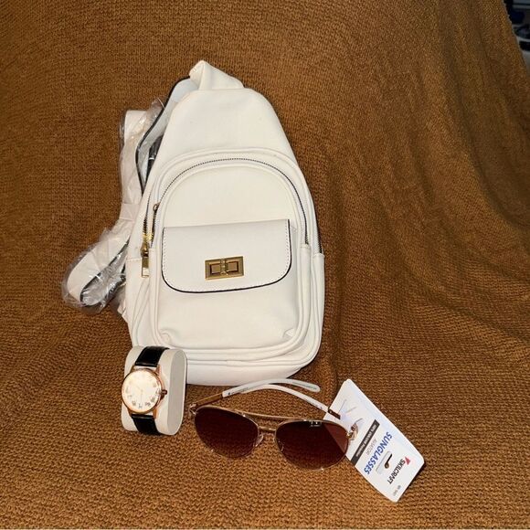 Elegant White Crossbody Bag